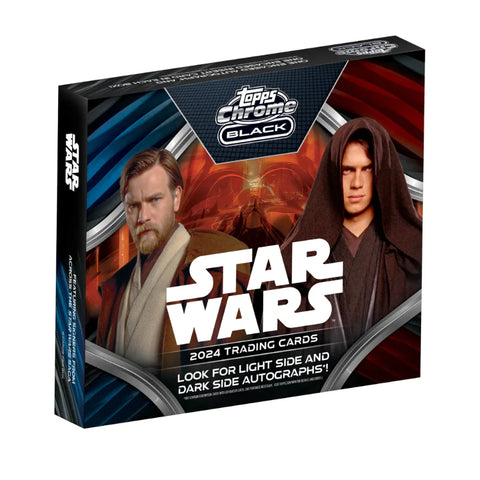 STAR WARS 2024 TOPPS CHROME BLACK HOBBY 3 BOX RANDOM LETTERS 
